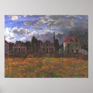 Houses In Argenteuil - Claude Monet - 1873 Poster