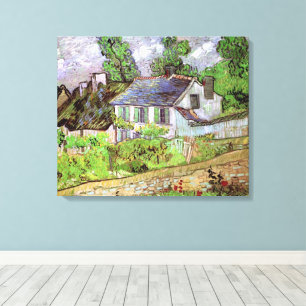 Houses in Auvers by Vincent van Gogh Canvas Print