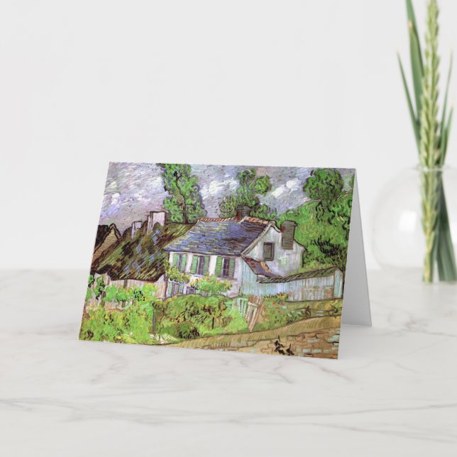 Houses in Auvers by Vincent van Gogh Card (Front)