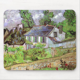 Houses in Auvers by Vincent van Gogh Mouse Mat