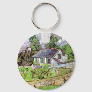 Houses in Auvers,Vincent van Gogh. Key Ring