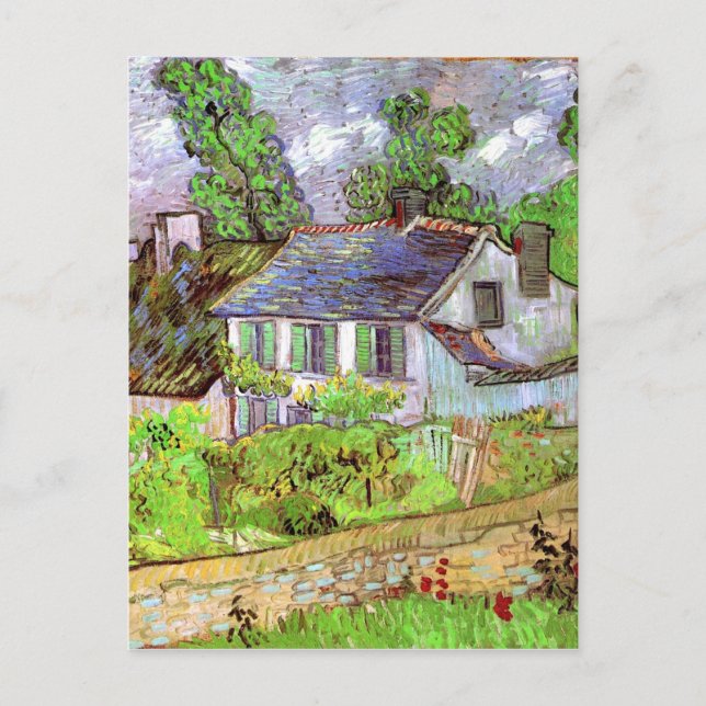 Houses in Auvers, Vincent van Gogh Postcard (Front)
