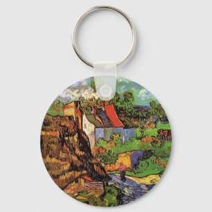 Houses in Auvers, Vincent van Gogh. Village Key Ring