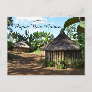 Houses in Goroka in Papua New Guinea Postcard