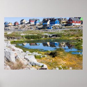 Houses in Greenland Poster
