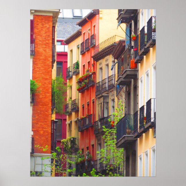 Houses in Madrid Poster (Front)