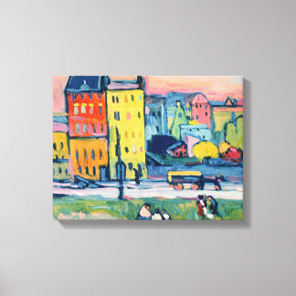 Houses in Munich, 1908 Canvas Print