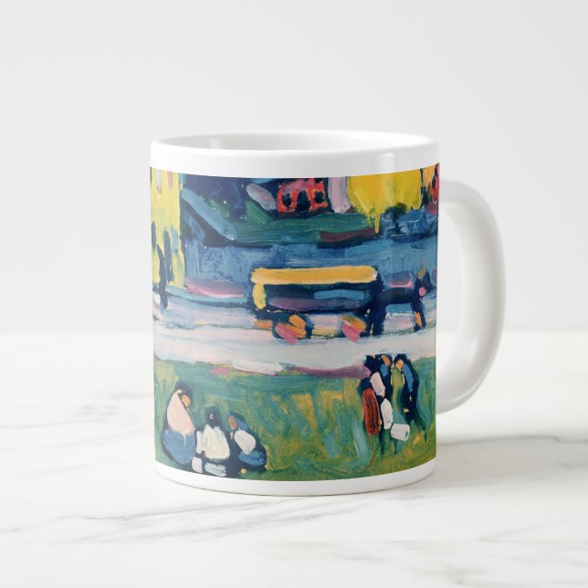 Houses in Munich, 1908 Large Coffee Mug (Front Right)