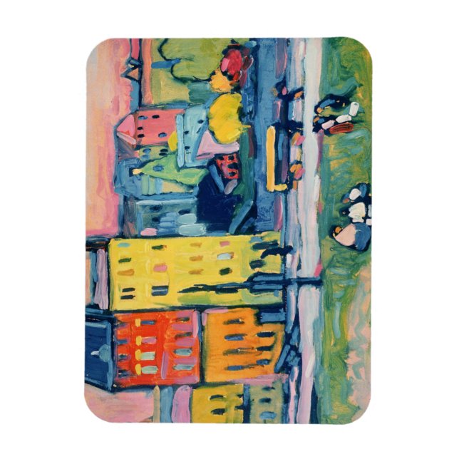 Houses in Munich, 1908 Magnet (Vertical)