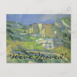 Houses in Provence by Cezanne, Change of Address Announcement Postcard