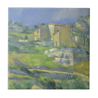 Houses in Provence by Paul Cezanne, Vintage Art Tile