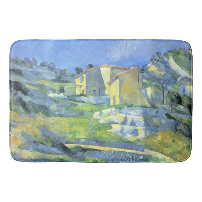 Houses in Provence Paul Cezanne    Bath Mat (Front)