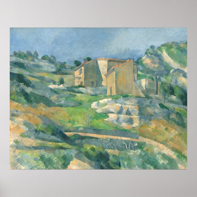 Houses in Provence - Paul Cézanne Fine Art Poster (Front)