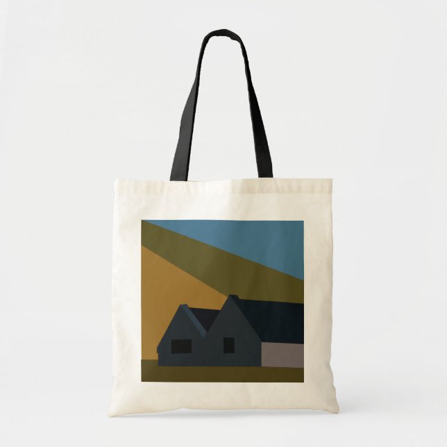 Houses Mountains Nature Tote Bag (Front)