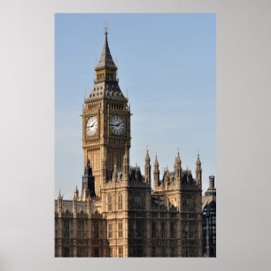 Houses of Parliament and Big Ben Uk Poster