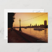Houses of Parliament at Sunset Postcard (Front/Back)