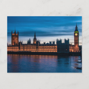 Houses of Parliament & Big Ben, London, England Postcard