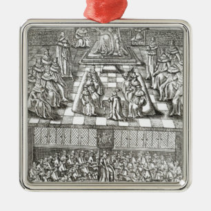 Houses of Parliament in 1640 Metal Tree Decoration