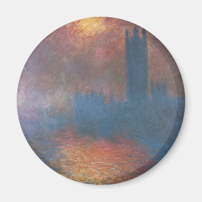 Houses of Parliament, London by Claude Monet Magnet (Front)