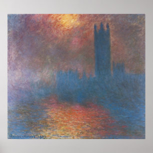 Houses of Parliament, London by Claude Monet Poster