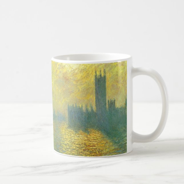 Houses of Parliament, Stormy Sky by Claude Monet Coffee Mug (Right)