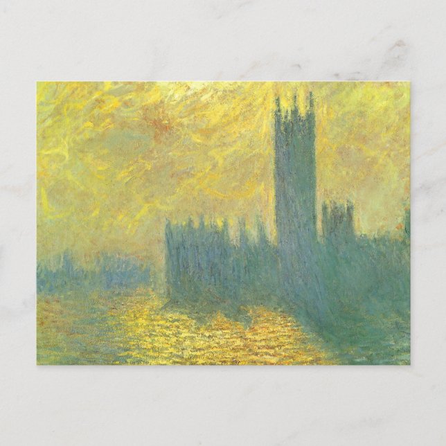 Houses of Parliament, Stormy Sky by Claude Monet Postcard (Front)