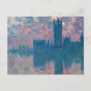 Houses of Parliament, Sunset by Claude Monet  Postcard
