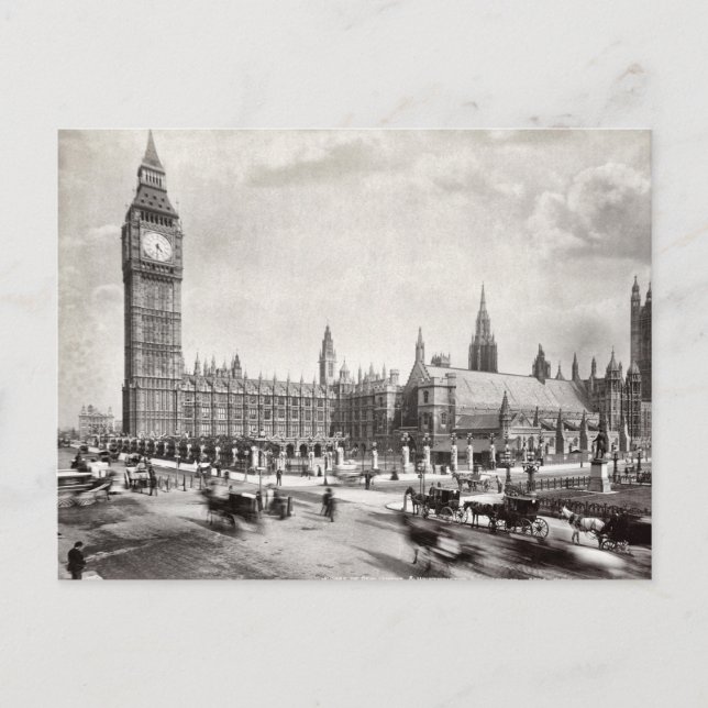 Houses of Parliament & Westminster Hall London Postcard (Front)
