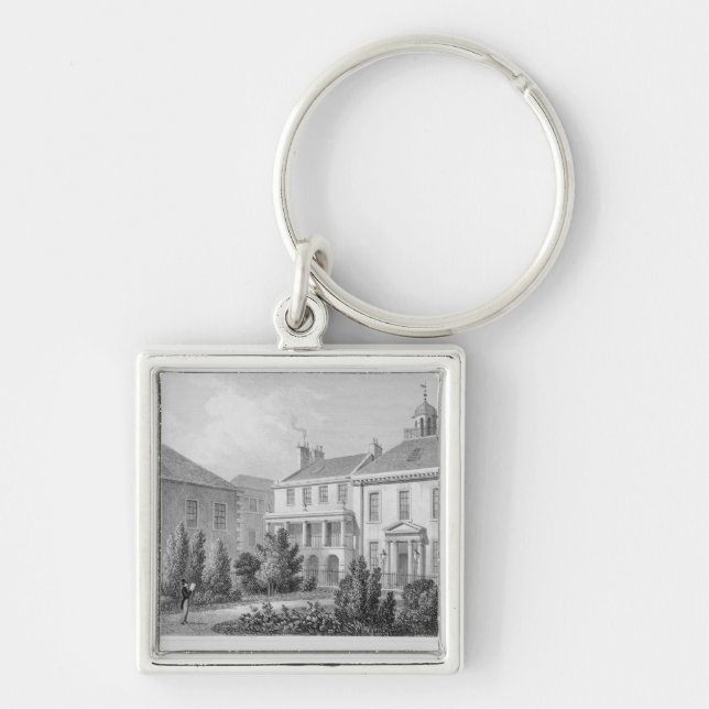 Houses on Surgeons' Square, Edinburgh Key Ring (Front)