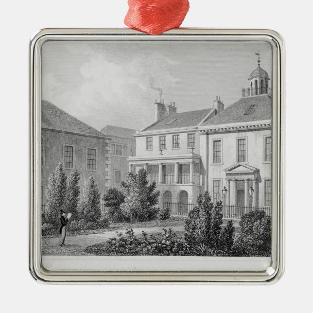 Houses on Surgeons' Square, Edinburgh Metal Tree Decoration (Front)