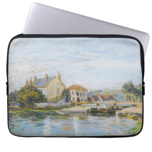 Houses On The Edge Of The Lock Of La Garonne Sisle Laptop Sleeve