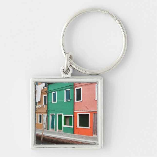 Houses on the waterfront key ring (Front)