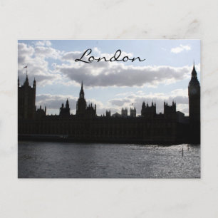 houses parliament london postcard