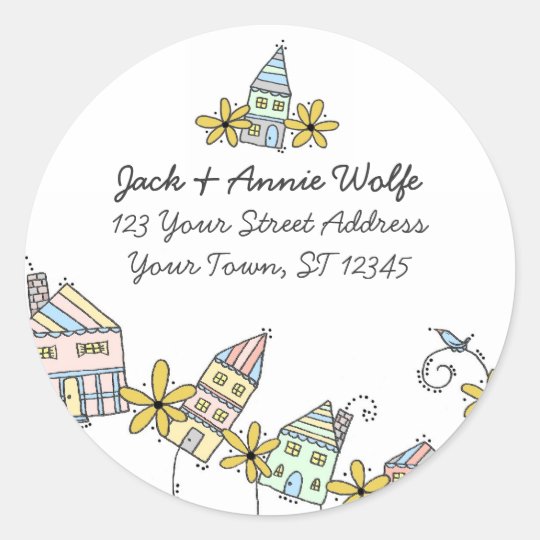 Houses Return Address Labels