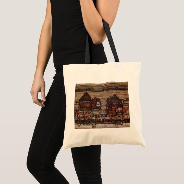 Houses with Laundry (Seeburg II) by Egon Schiele Tote Bag (Front (Product))
