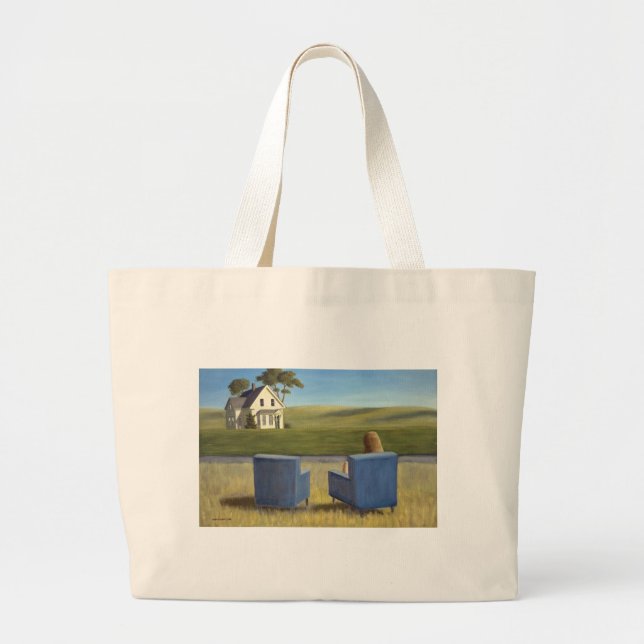 Housesitting Large Tote Bag (Front)