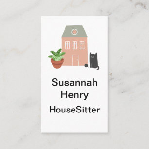 Housesitting Pets Plants Business Card
