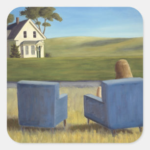 Housesitting Square Sticker