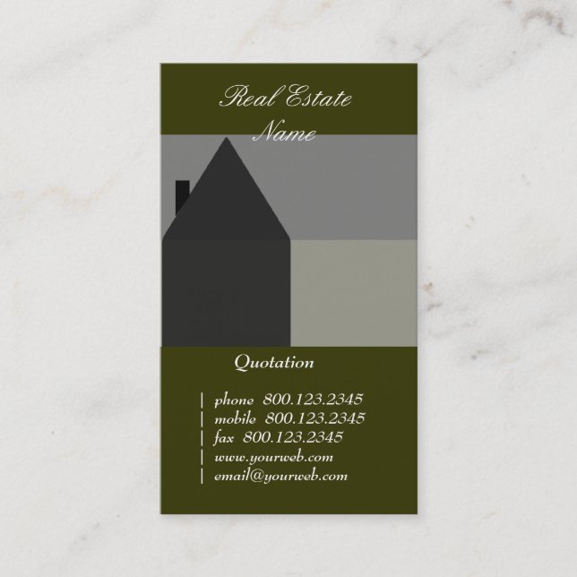 Housetop  Roof  Construction  Black   Grey Business Card (Front)
