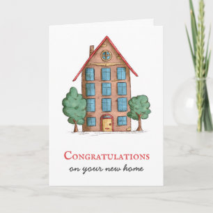 Housewarming Apartment Building  Card