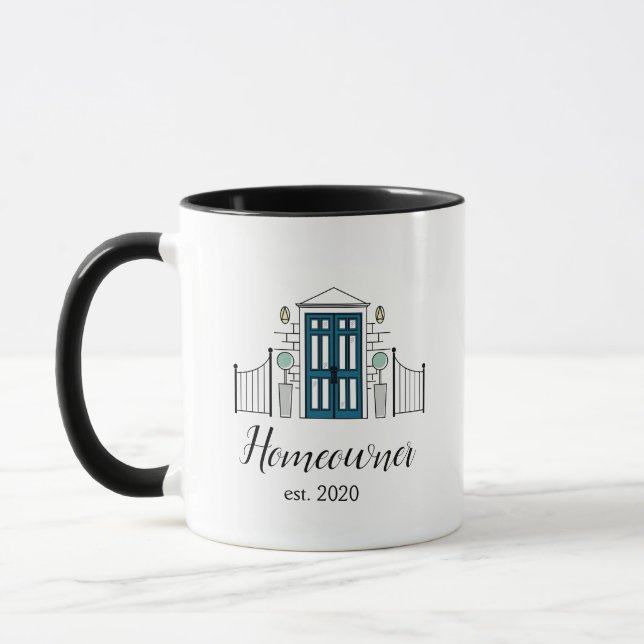housewarming gift, new homeowner, new house mug (Left)