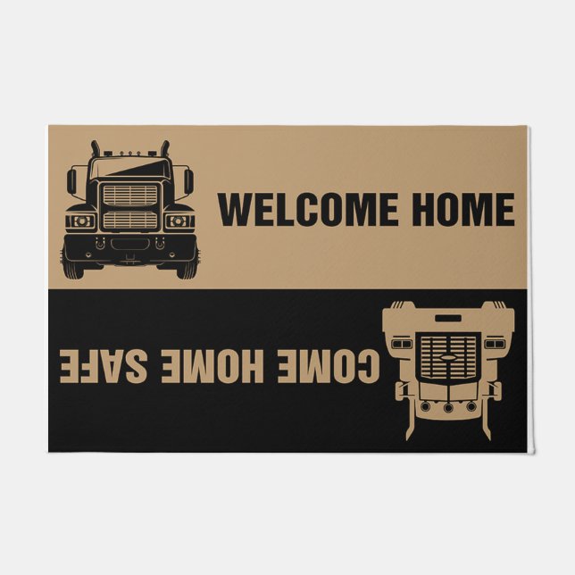 Housewarming Gift - Vinatge Welcome Vans Mat (Front)