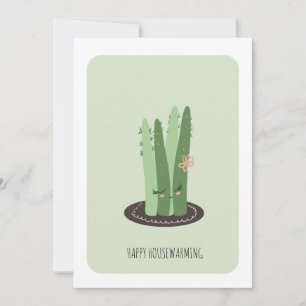 Housewarming Green House Plant New Home Card