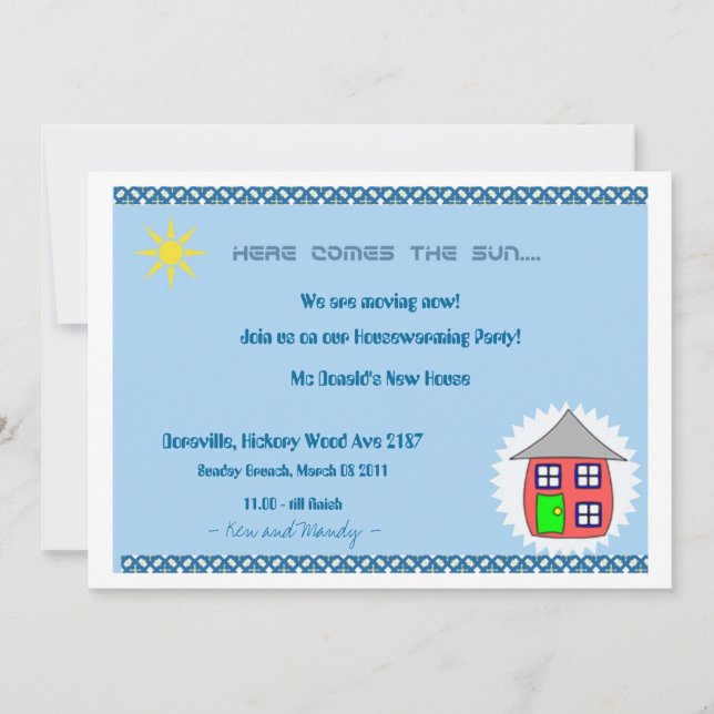 Housewarming Invitation (Front)