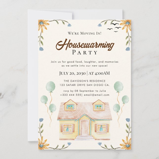 housewarming invitation (Front)