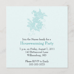 Housewarming Invitation - blue