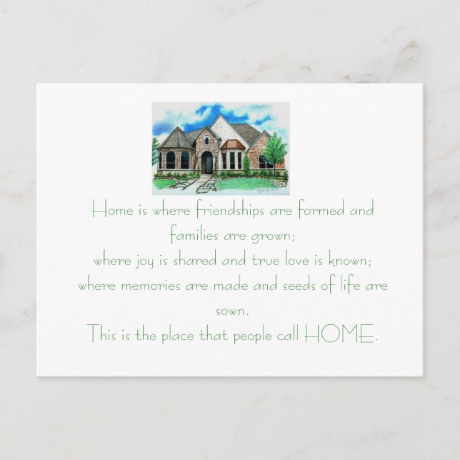 Housewarming invitation Card (Front)