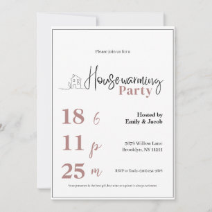 Housewarming Invitation • Modern New Home Party In