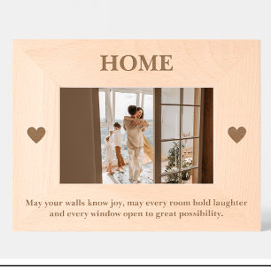 Housewarming New home Quote Custom Wood Frames