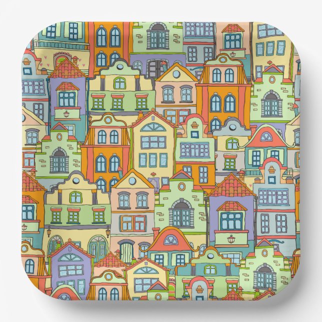 Housewarming New House Party Paper Plate (Front)